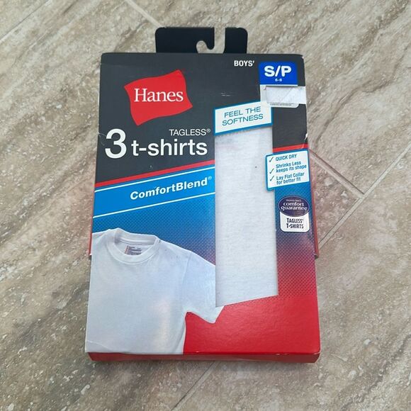 NWT Haynes 3 pack boys T-shirts – size 6–8 - Picture 1 of 3